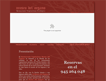 Tablet Screenshot of museodelorgano.com